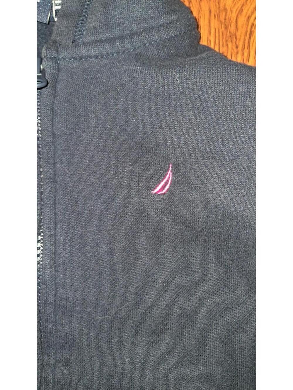 Nautica girls Kids Size M 5 Lobg Sleeve Hooded Full Zip‎ Hooded Sweatshirt